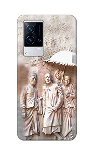 Image of Printed Hard Back Cover Case for Vivo IQOO 9 5G Back Cover (Sai Baba) -1803