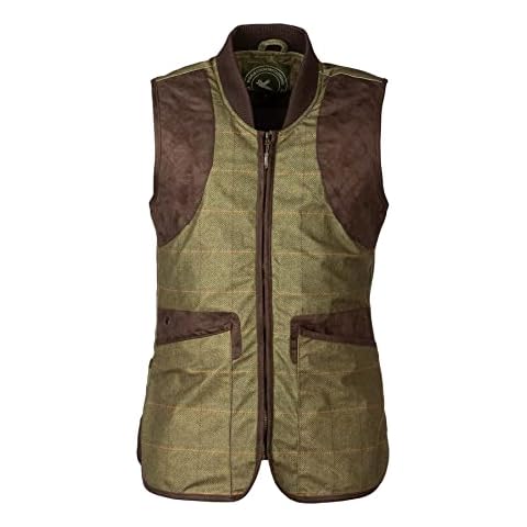 Rydale Mens Waterproof Tweed Shooting Waistcoat Cover