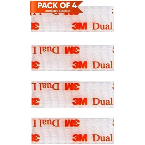 EZ Pass IPass SunPass Fastlane Mounting Strips Kit Includes Four (4) 1-1/2" pcs (2 Sets) 3M Reclosable Fasteners Cover