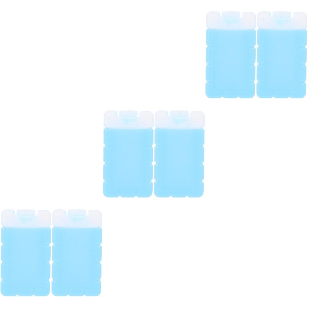 6 Piezas Caja de Hielo Reutilizable de PVC 150ml para Transporte Seguro