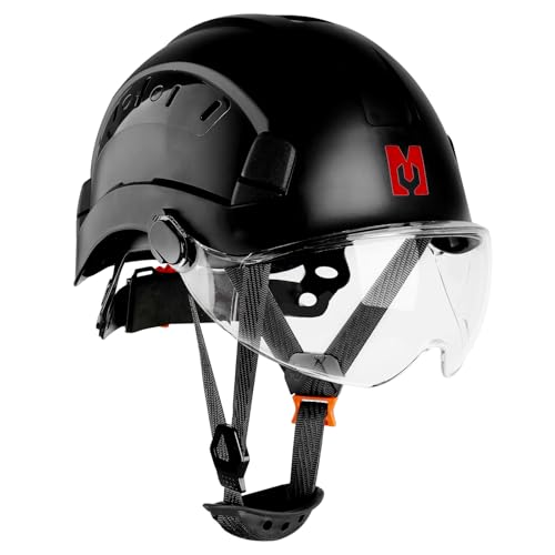 Mustbau Safety Helmet with Visor, 53-63cm