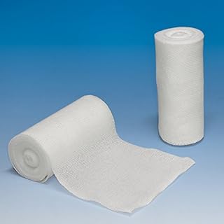 Vendas de gasa ratiomed, lisas, 4 m x 12 cm, color blanco (20 unidades)