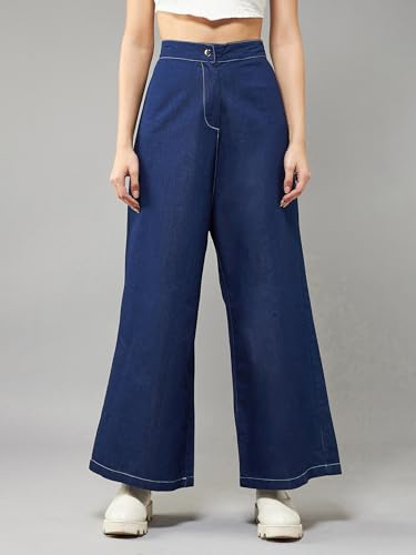 Image of Miss Chase Women's Denim Flared Pants