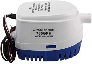NiceDD Submersible Boat Bilge Water Pump, 1100GPH 12V Automatic Marine Electric Bilge Pump with Built-in Float Switch (760GPH)