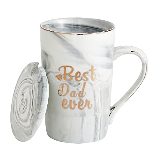 Swuut Tazas de café de 14 onzas, regalos para parejas, bodas, aniversarios, cumpleaños, mamá, papá, hermana, tía, amigos/compañeros de trabajo, divertidos regalos lindos (mejor papá nunca)