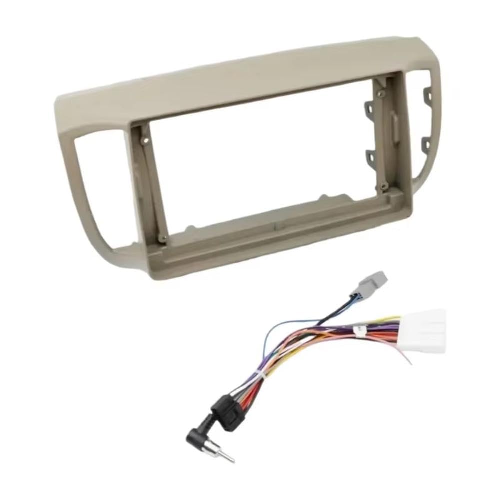 Para Nissan Para March Para Micra K12 Radio Fascia Panel 2Din Piezas Coche | 9 Pulgadas, Confiable Y Rentable, Diseño De Instalación Humanizado, Duradero(Frame)