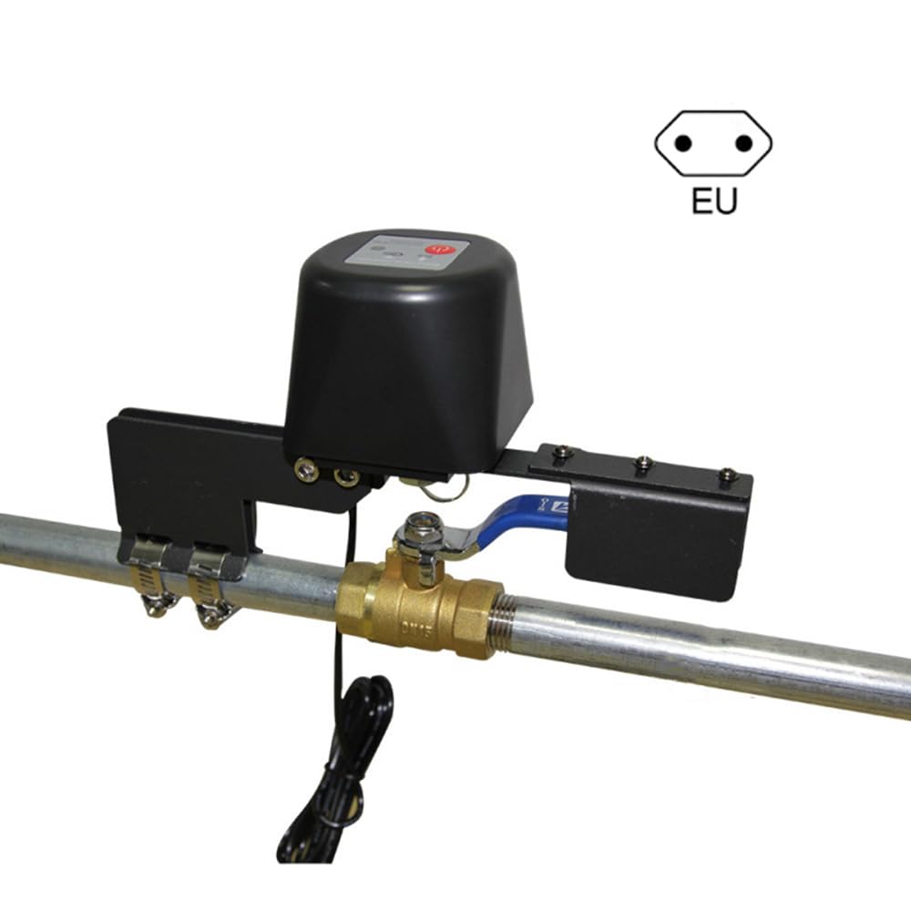 Contrôle intelligent de la valve, télécommande sans fil WiFi ou Bluetooth, minuteur, interrupteur d'arrosage intelligent pour arrêt automatique du gazoduc, prise européenne
