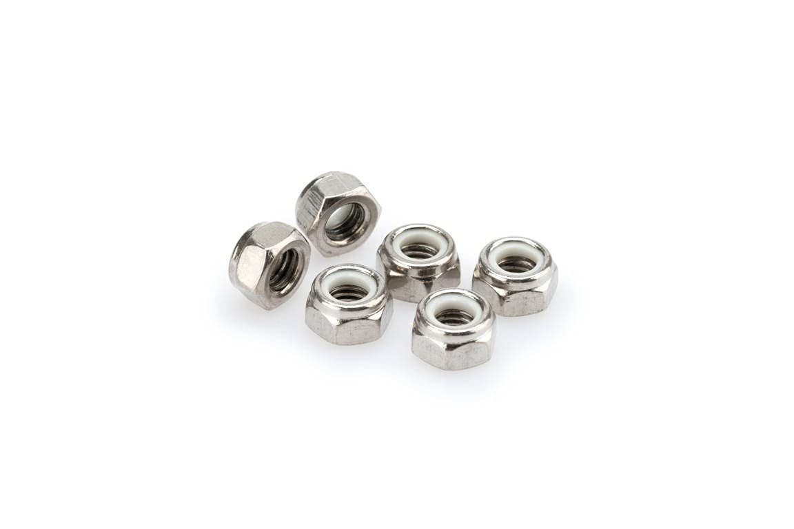 Puig 0832p Blister 6 Nuts autoblocante, M8, Silver