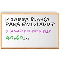 Whiteboard, Tafel mit Holzrahmen zur Wandmontage, Tafel für Hochzeiten, Kinder, Schule und Zuhause, Whiteboard ideal für Klassenzimmer, Gastronomie und Veranstaltungen - Ofituria (40x60)