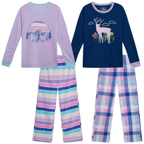 Eddie Bauer Girls' 4 Piece Pajama Set
