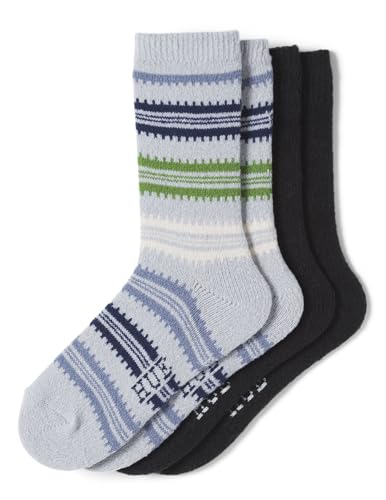 Image of HUE womens Crew Length Boot Socks, 2 Pair Pack