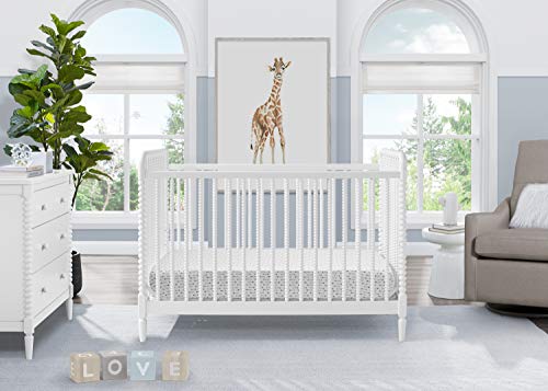Image of Delta Children Saint 4-in-1 Convertible Crib - Greenguard Gold Certified, Bianca White