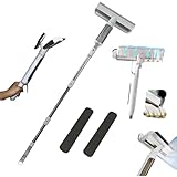 Hooha Fensterabzieher ，Einstellbare Waschbürste Profi fensterabzieher Profi，Abwassersammler Wasserschieber， Abzieher klein，für Geeignet Hochhaus-, Erdgeschoss- und Fenster zu Hause 149CM