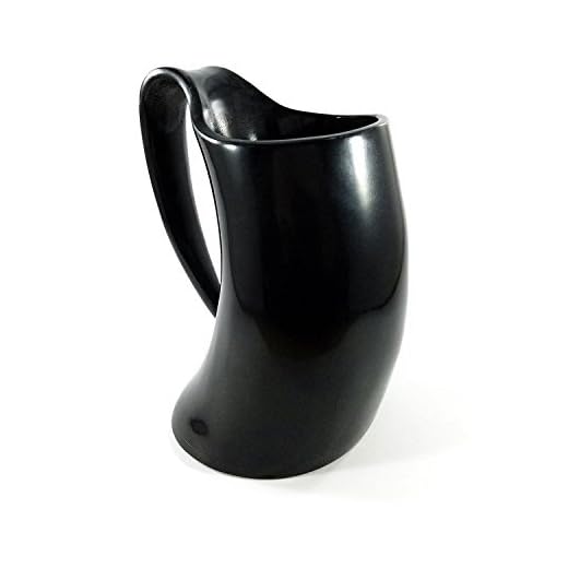 Buddha4all Viking Drinking Horn Ale Tankard With Free Horn Shot Glass (20 oz)