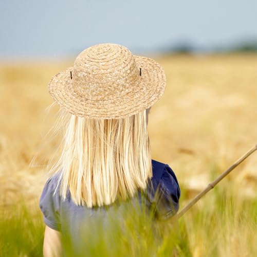 Chapeau bob en paille tressée pour éviter les coups de soleil - 4