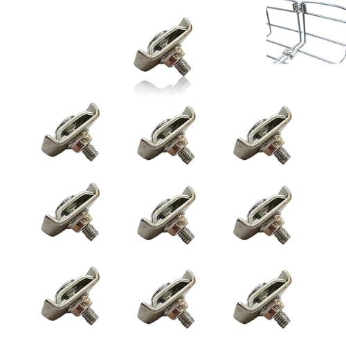 Pfostenklammer FüR Doppelstabmatten-Zaun, Auflagebock Mattenhalter Verbindungseckplatte FüR Zaun, Gabione, Komposter, Doppelstabmatten