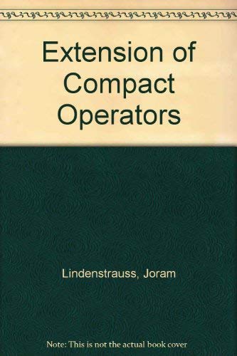 Buy Extension of Compact Operators โ BookShops.in
