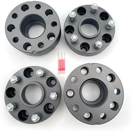 DCVAMOUS 4PC Black Hubcentric 6x135 Wheel Spacers 2.5 Inch With 14x1.5 Studs 87.1mm