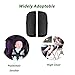 2 Pack Seat Straps Shoulder Pads for Toddler Kids,Pushchair Strap Covers,Soft Seat Strap Pads for Pushchair, Stroller,High Chair(Black)