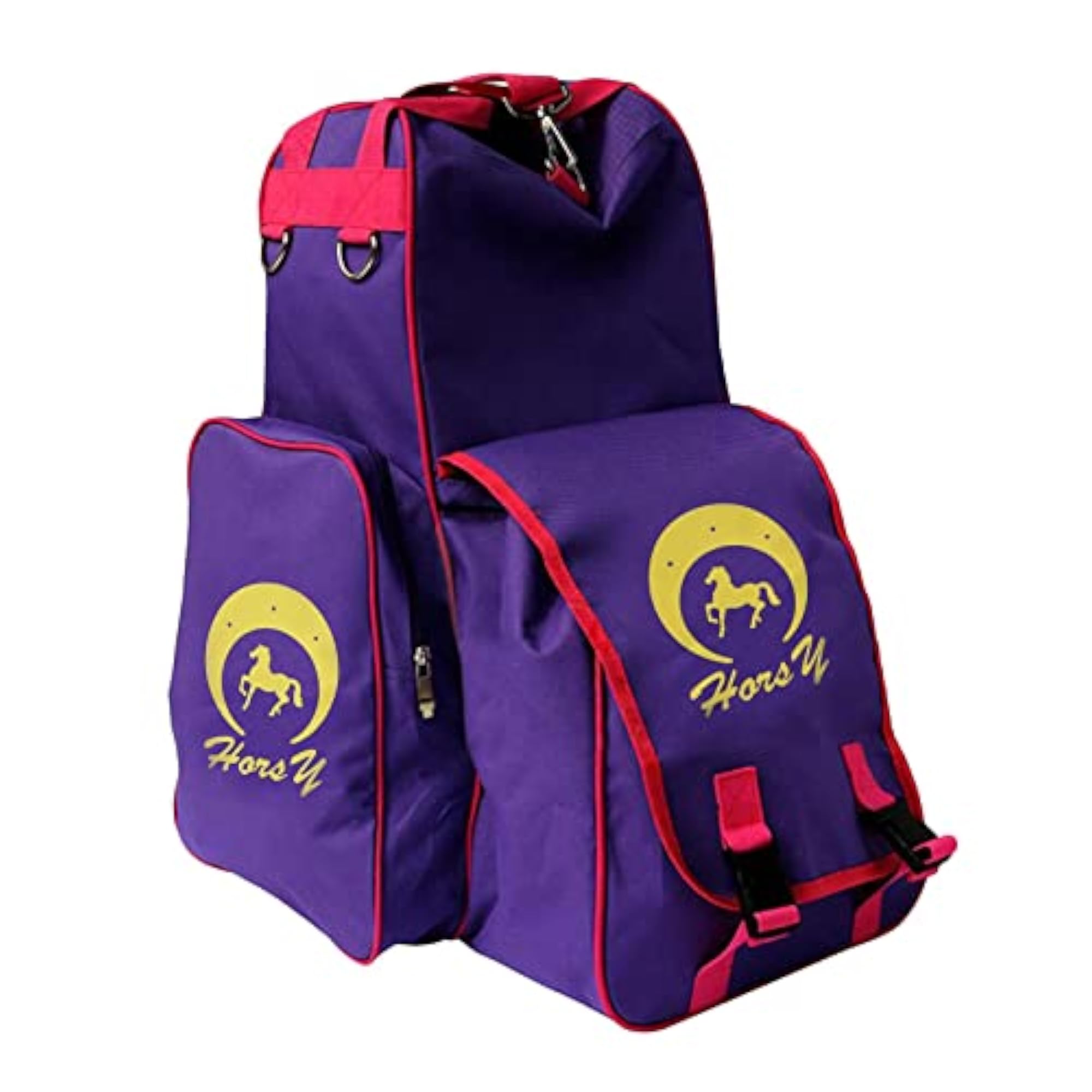 Equestrian Backpack for Horse Riding Gear, Purple