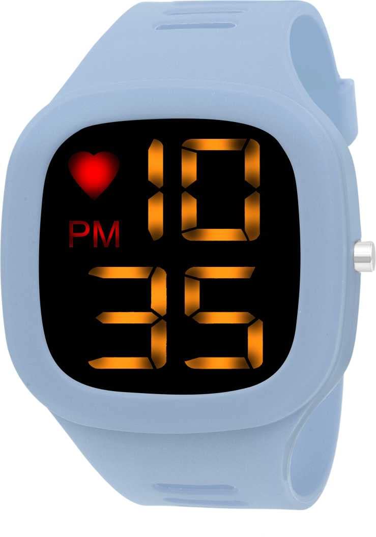 La Classe Watches Square Multi DIAL Digital LED Display Smart Design Silicon Strap Stylish Designer Watch (SkyBlue) (B0BBRDC5JK) Amazon Price History, Amazon Price Tracker