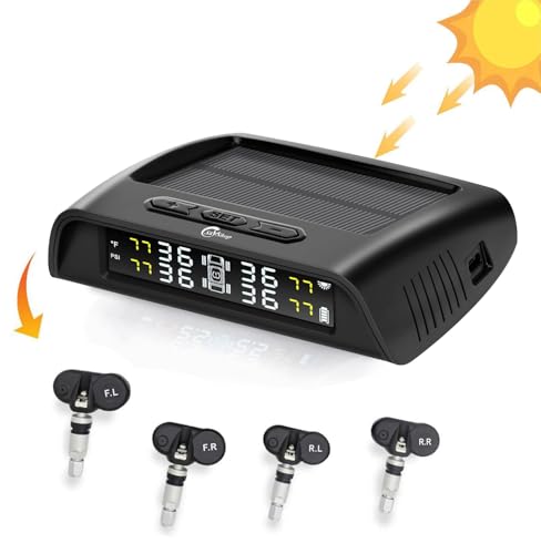 Skyshop® C240 Prime (Voice Alert) Internal USB/Solar (TPMS) (Car Tyre Pressure Monitoring System)...