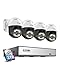 Produktbild ZOSI 5MP PoE Überwachungskamera Set Aussen, 4X 355°/140° Schwenkbar IP Dome Kamera und 8CH 4K PoE NVR mit 2TB HDD, 2-Wege-Audio, Ton- und Licht Warnung, C296