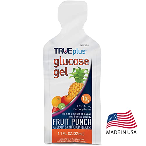 Trueplus® Glucose Gel, Fruit Punch Flavor - Gel Pouch - 6 Pack #TOP2