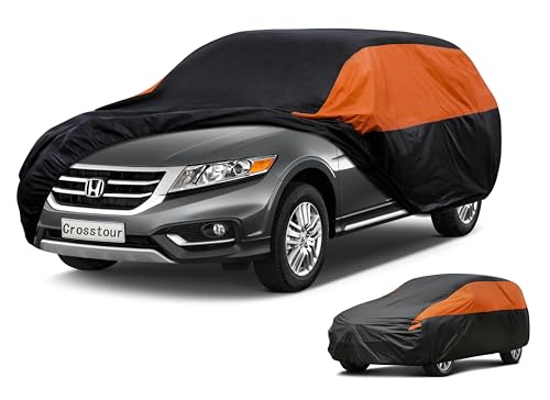 Image of GUNHYI Honda Car Cover Custom Fit Honda Crosstour Waterproof All Weather for Automobiles, Lightweight Full Exterior Cover Outdoor Sun UV Rain Dust Snow Wind Protection.