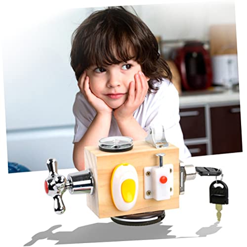 ibasenice Chaves Antigas Pré-Escolares Brinquedo Para Bebês Cubo Combinando Educacional De Madeira P