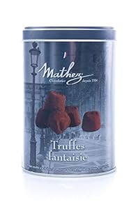 Mathez (France) - französische Schokoladentrüffel/Truffes Fantaisie in dekorativer Metalbox, 500 GR (netto)