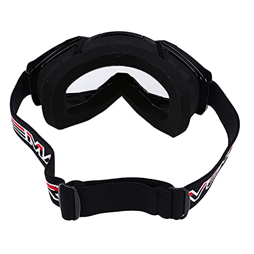 Moto Google Glasses Cycling Protezione UV Goggoli da sci Sport da esterno Occhiali da vista per occhiali da vista per occhiali da sole (Color : BLACK)