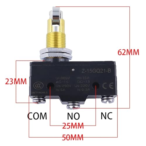 Interrupteur à action rapide Z-15GQ21-B 3 broches bouton capteur 1pc - 5