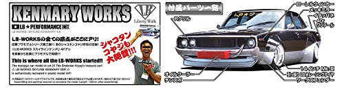 Modelo a escala 1:24 Aoshima LB Works Kenmary 4Dr miniatura 3