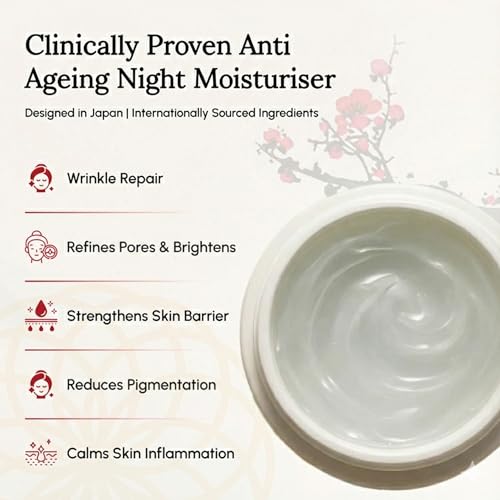 Image of Overnight Repair Gel | Japanese Skincare | Night Cream for Women with Yuzu Ceramide and Niacinamide | Reduces Fine Line & Wrinkles | 15ml