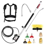 M MINGLE 20 FT Telescoping Pressure Washer Wand with Brush Head