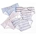 JC Toys Baby Doll Washable and Reusable Eco Diapers 4 Pack Fits Dolls 14 to 18 inch in Blue/White/Grey