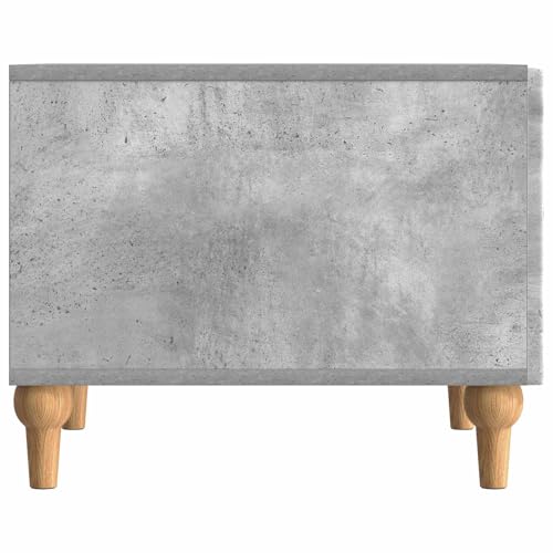 Table basse gain de place grise avec tiroir pour ranger le salon