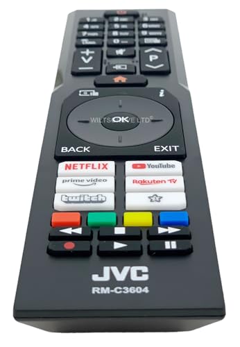 121AV Original RM-C3604 TV Remote Control Compatible with JVC LT-32VF5105 LT-40VF3001 LT-43VF5105 LT-43VU2201 LT-43VU2255 LT-43VU8156 LT-50K8100(A) LT-43VU3100 LT-58VU6255 Ultra HD 4K. Smart LED - Image 4