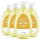 Amazon Basics Tear-Free Baby Hair and Body Wash, 27.1 Fluid Ounce, Lightly Scented, 4-Pack (Previously Solimo)