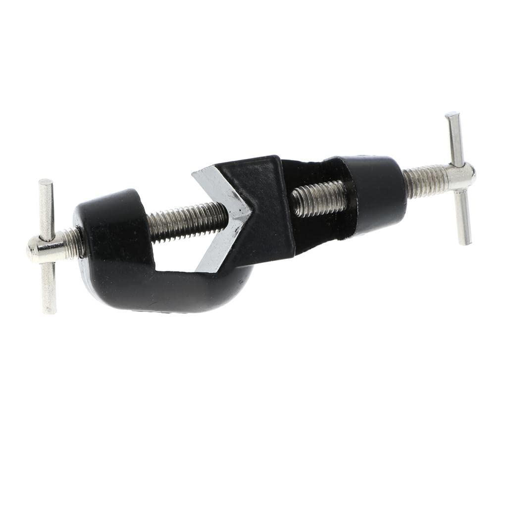 ATORSE® Chemistry & Physical Iron Cross Clamp Holder Rod Stand Rack Fixture Laboratory Accessories 11Cm-picture-28
