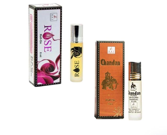Balaji Chandan & Rose Roll-on Attar (Combo Pack 8ml*2)-image-41