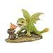 Top Collection Rex The Green Dragon - Mini Collectible Fantasy Figurine (Breathing Fire)