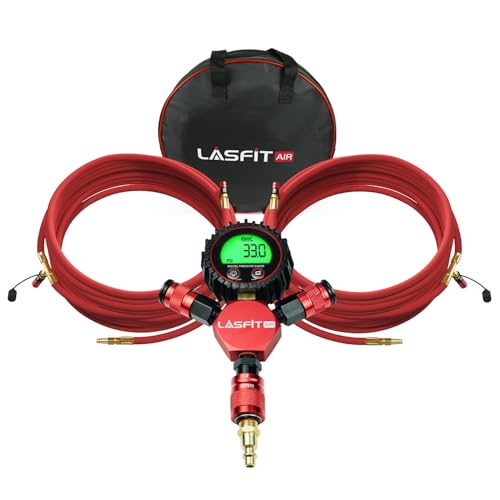 [2025 Upgraded] LASFIT H4 Tire Inflation Deflation System [No Leak & kink] 200? Wheelbase Universal Rapid High Flow Off Road Tire Deflator, 4 Tire Air Up Down to Inflate or Deflate at Once