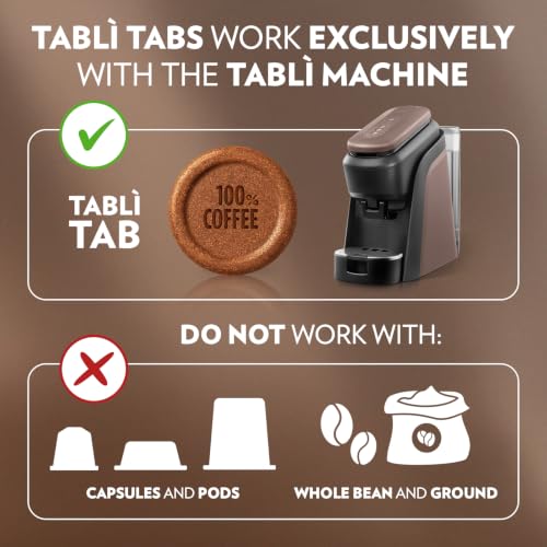 Lavazza Tablì Espresso Machine (Black), Milk Frother, and 60-count Tabs - image 2