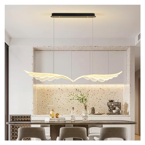 Lustre moderne en forme d'aile fini la lumière agressive dans votre salle à manger
