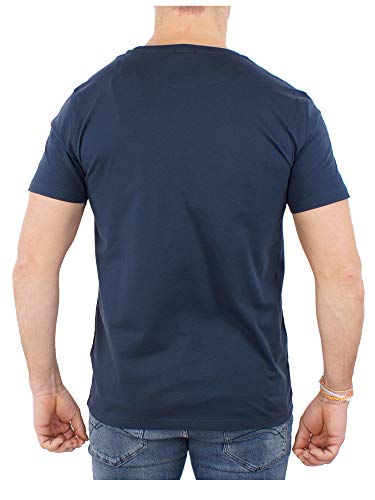 Tommy Hilfiger T-Shirt Homme Manches Courtes Encolure Ronde, Bleu (Navy Blazer), XL - Image 4