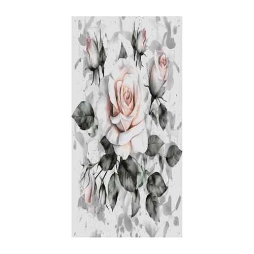 Bannière de porte de bienvenue 90x180 cm pour habiller un mur vide et masquer les imperfections