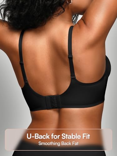 Image of Wireless Jelly Bras for Women No Underwire - S-2XL Seamless Padded T-Shirt Bralette with Support, Comfortable Everyday Bra