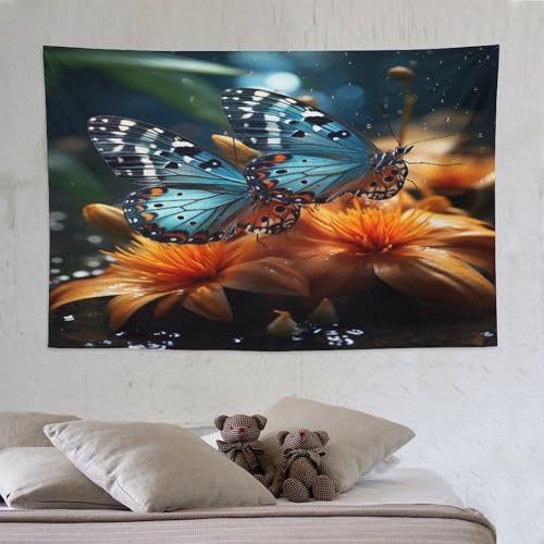 Tapisserie papillon tissu mural décoration murale salon 150x230